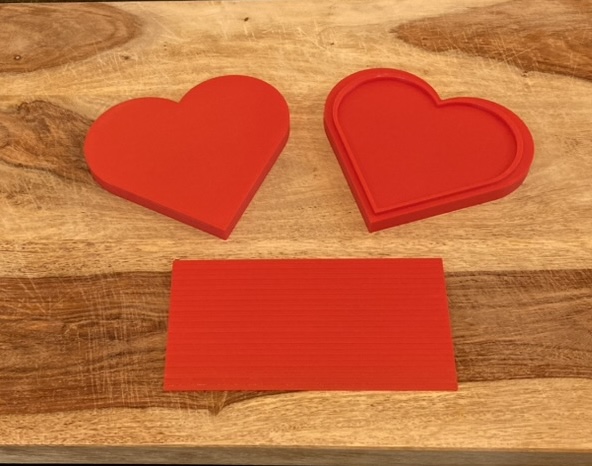 Lisseur de gâteau en forme de coeur